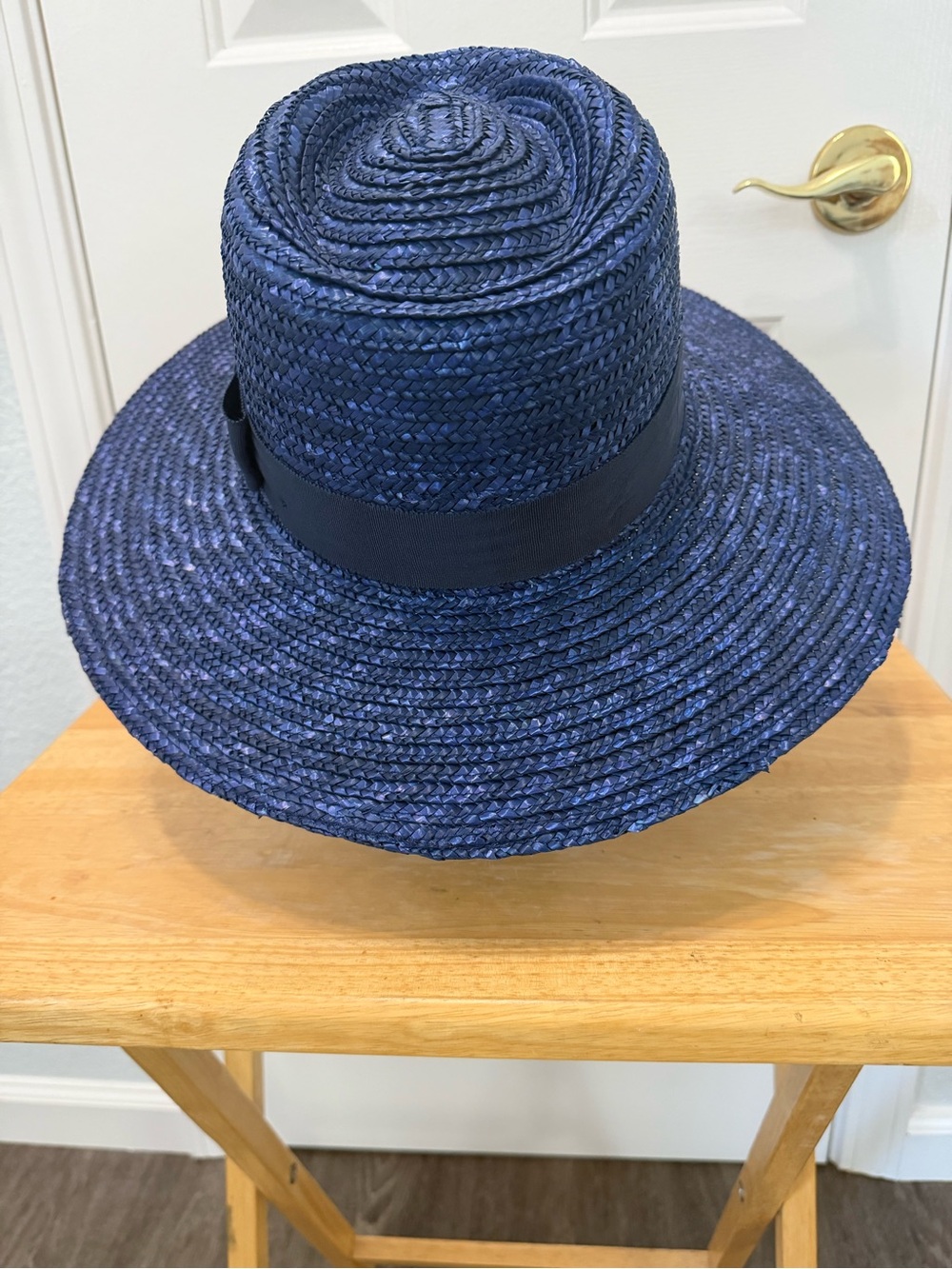 Brixton Straw Hat - Navy Blue - Picture 7 of 7